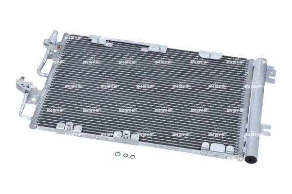 A/C condensator (met droger) past: OPEL ASTRA H, ASTRA H GTC, ZAFIRA B 1.6/1.6CNG/2.0 03.04-04.15