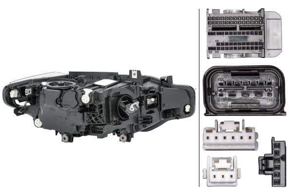 Koplamp Links (LED, met motor) past: BMW 3 F30, F31, F80 05.15-06.19