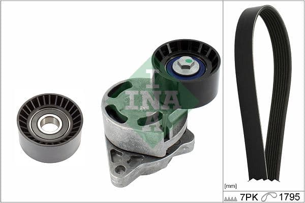 V-snaren set (met rollen) past: NISSAN INTERSTAR  OPEL MOVANO A, VIVARO A  RENAULT MASTER II, TRAFIC II 2.2D/2.5D 12.97-