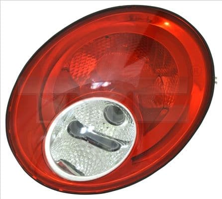 Achterlicht Rechts (P21/5W/P21W, kleur indicator geel, kleur van het glas red) past: VW NEW BEETLE 9C 05.05-10.10
