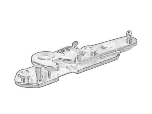 Rear door lock Achter past: IVECO DAILY III 05.99-07.07