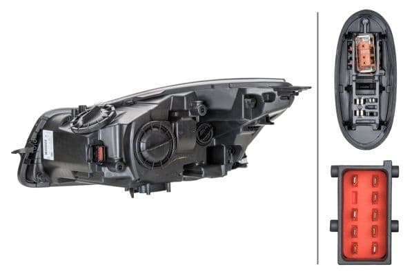 Koplamp Rechts (D1S/H11/PY21W, elektrisch, met motor, met gloeilamp) past: OPEL INSIGNIA A 07.08-05.13