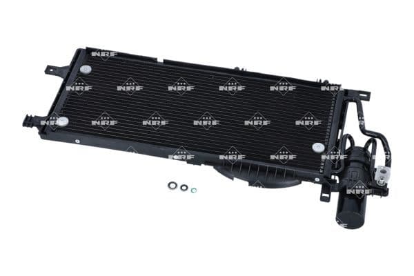 A/C condensator (met droger) past: OPEL COMBO, COMBO TOUR, CORSA C, TIGRA 1.3D/1.7D 09.00-