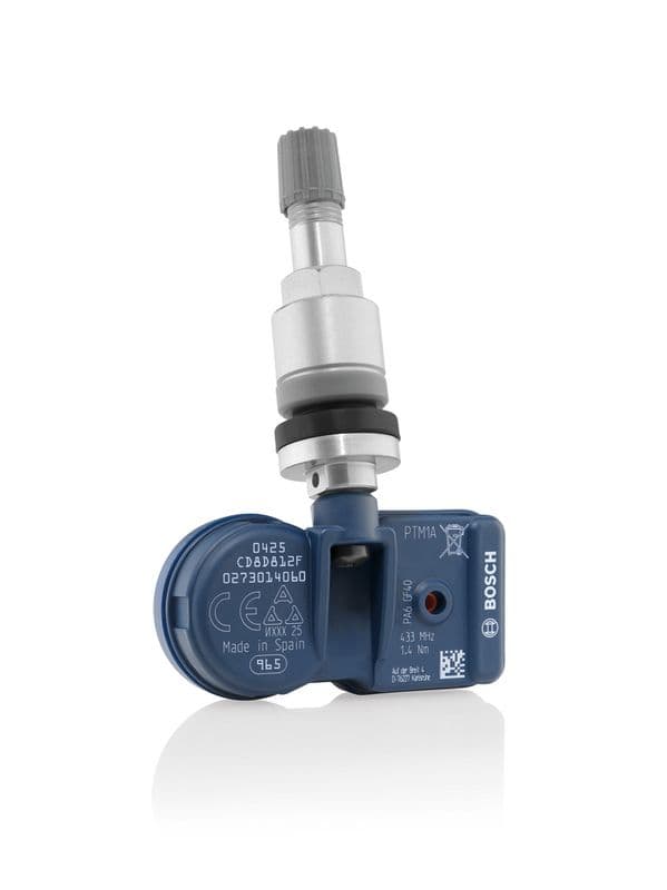 TPMS wiel luchtsensor BOSCH Quick-Fit+, universeel programmeerbaar, met aluminium ventiel, 433 MHz, EUROPA (vereist programmering) personenwagens
