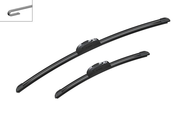 Wisserblad voegloos Voor met spoiler (2pcs) AR553S Aerotwin Retrofit 550/340mm past: CHEVROLET MATIZ, SPARK  DAIHATSU YRV  GEELY CK  HYUNDAI GETZ  MITSUBISHI MIRAGE / SPACE STAR VI 02.01-