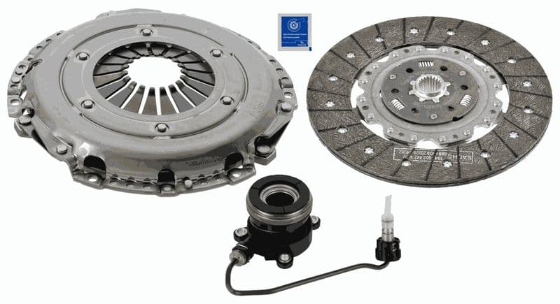Zelfstellende koppelingskit met hydraulisch lager (240mm) past: OPEL ASTRA H, ASTRA H GTC, SIGNUM, VECTRA C, VECTRA C GTS, ZAFIRA B 1.9D 04.04-04.15