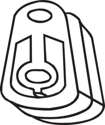 Uitlaatsysteem hanger past: VOLVO V70 III  FORD COUGAR, ESCORT CLASSIC, ESCORT I, ESCORT II, ESCORT III, ESCORT III EXPRESS, ESCORT IV, ESCORT IV EXPRESS, ESCORT V 0.9-2.9 11.65-12.15