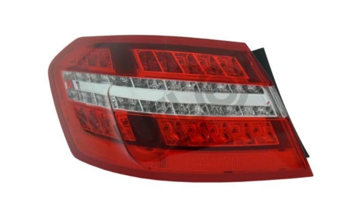 Achterlicht Links (extern, LED, kleur indicator geel/transparant, kleur van het glas red) past: MERCEDES E-KLASA W212 Saloon 01.09-01.13