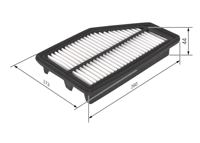 Luchtfilter (Patroon) past: HONDA CR-V III, CR-V IV 2.0/2.4 09.06-12.18