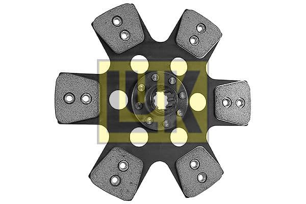 Koppelingsplaat/plaat keramiek (330mm  aantal peddels: 6) past: JCB 3, 3C, 3CS, 4C, 4CS, MK I, MK II, MK III  JOHN DEERE 1174, 1177, 1188  MARSHALL 255, 262, 270, 272, 344, 384, 460, 345, 465