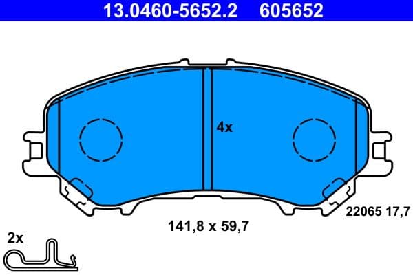 Remblokken set Voor , past: NISSAN QASHQAI II  RENAULT KADJAR 1.2-2.0 11.13-