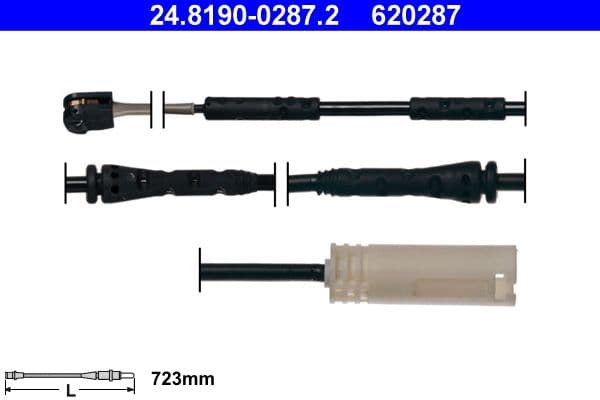 Sensor remblokslijtage Voor past: BMW 1 (E81), 1 (E82), 1 (E87), 1 (E88), 3 (E90), 3 (E91), 3 (E92), 3 (E93) 2.0-3.0D 12.04-12.13