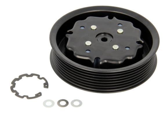 Airco compressor koppeling compleet (DENSO 7SEU16C 7PK 120mm) past: AUDI A8 D3  PORSCHE CAYENNE  VW PHAETON, TOUAREG 3.2-4.8 05.02-03.16