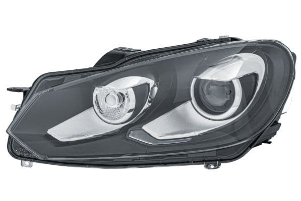 Koplamp Links (bi-xenon, D1S/PY21W/W5W, elektrisch, met motor, kleur invoegen: verchroomd/zwart) past: VW GOLF VI
