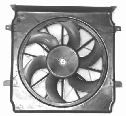 Radiatorventilator (met huisvesting) past: JEEP CHEROKEE 2.4/3.7 09.01-01.08