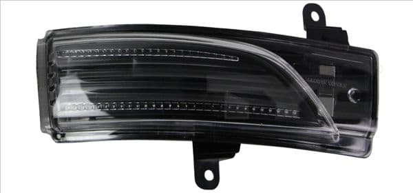 Zijspiegel controlelampje Rechts (zwart, LED) past: SUBARU FORESTER SJ, IMPREZA GJ, GP, LEVORG, OUTBACK BS, XV GP 03.12-