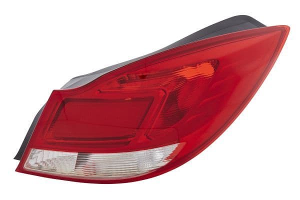 Achterlicht Rechts (P21W/R10W, kleur indicator wit, kleur van het glas red, achteruitrijlicht) past: OPEL INSIGNIA A Hatchback 07.08-05.13