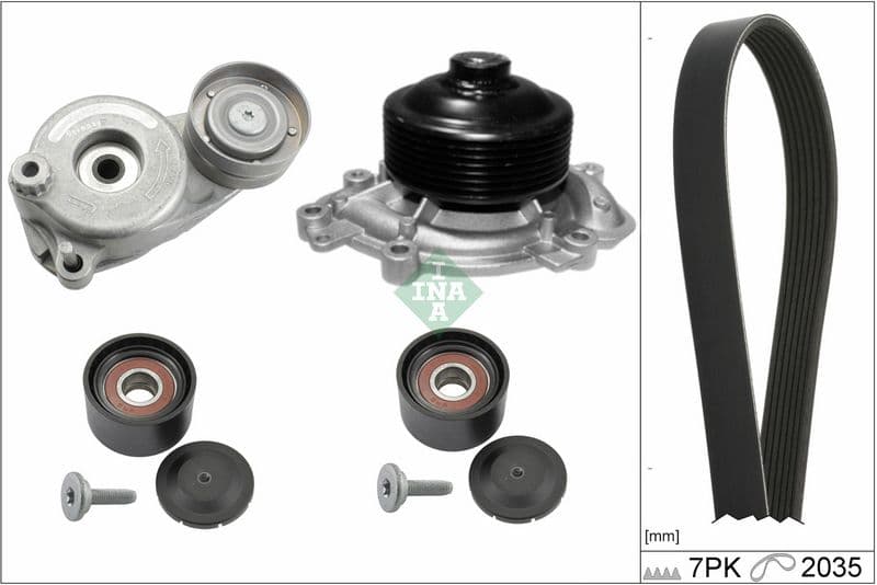 Water Pump + V-ribbed Belt Kit