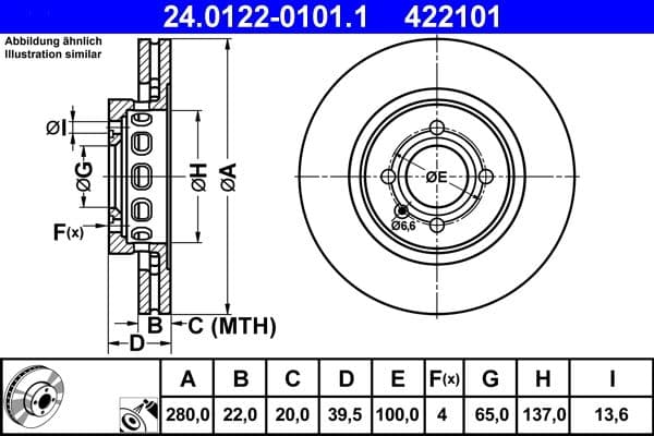 Brake disc Voor Links/Rechts past: SEAT CORDOBA, CORDOBA VARIO, IBIZA II, TOLEDO I  VW CORRADO, GOLF II, PASSAT B3/B4 1.0-2.0 08.88-12.02