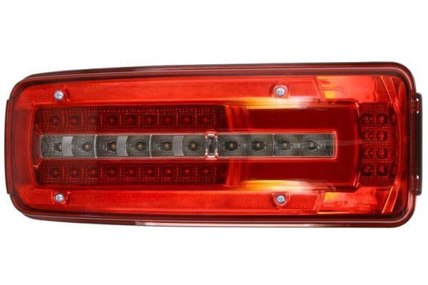Achterlicht Rechts (LED, 24V, met indicator, anti-fog licht, achteruitrijlicht, met stoplicht, parkeerlicht, zijspeling) past: DAF 75 CF, CF 65, CF 75, CF 85, LF 45, LF 55, XF 105 01.01-
