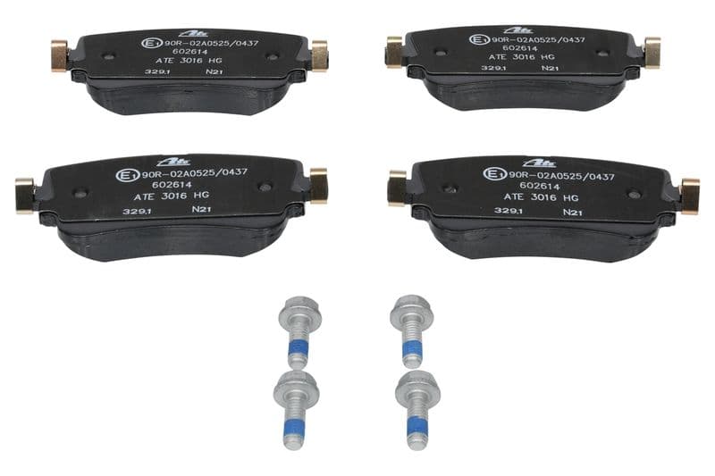 Remblokken set Achter (met remklauw geleidingsbouten), past: AUDI A6 ALLROAD C8, A6 C8, A7, A8 D5, E-TRON, Q7, Q8  LAMBORGHINI URUS  VW TOUAREG 2.0-Electric 01.15-