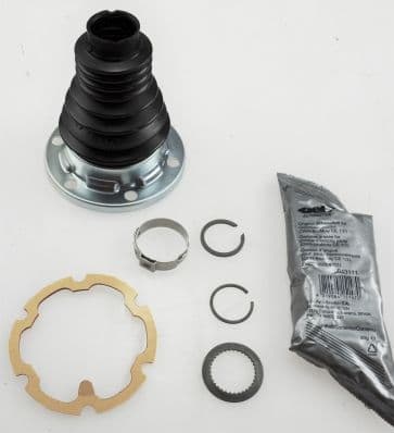 Rubberlaars vanaf versnellingsbakzijde/Voor (fi: 27/100) (lengte110) past: AUDI A1, A1 ALLSTREET, A3, A4 B5, A6 C5, Q2, Q3, TT  SEAT ALHAMBRA, ALTEA, ALTEA XL, ARONA, CORDOBA 1.0-3.6 05.94-