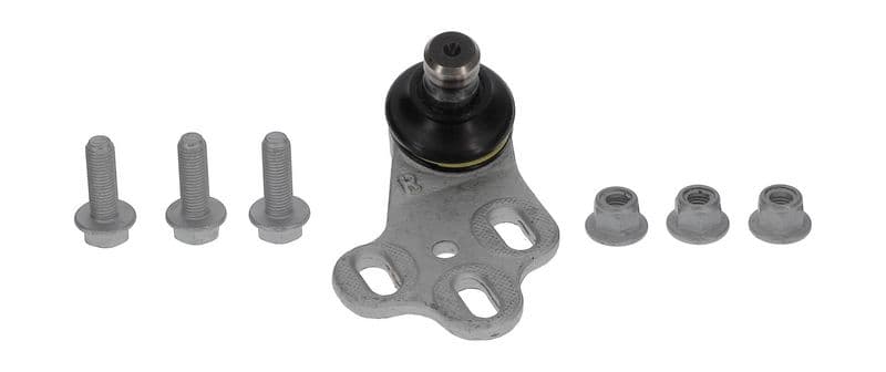 Kogelgewricht van de as Rechts (bodem voor) (diameter kegel 19mm) past: AUDI 80 B3, 80 B4, CABRIOLET B3, COUPE B3 1.6-2.8 09.86-08.00