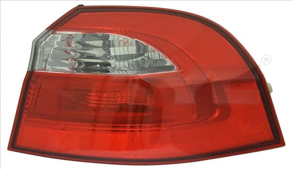 Achterlicht Rechts (extern, P21/5W/P21W, kleur indicator wit, kleur van het glas red/wit) past: KIA RIO III UB Liftback 06.11-12.17