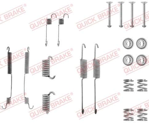 Accessory Kit, brake shoes