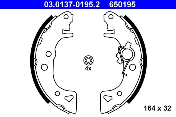 Brake shoe set