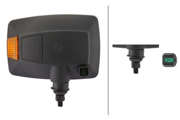 Koplamp Links (H3/H7/P21W/T4W, kleur invoegen: zwart, kleur indicator: oranje) past: JOHN DEERE 9320, 9330, 9410 R, 9420, 9420 R, 9430, 9430 T, 9460 R, 9470 R, 9510 R, 9520, 9520 R, 9530, 9530 T