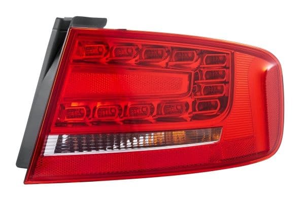 Achterlicht Rechts (extern, LED/P21W, kleur indicator oranje, kleur van het glas red) past: AUDI A4 B8 Saloon 11.07-10.11