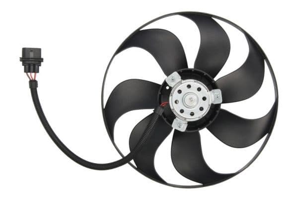 Radiatorventilator past: AUDI A3, TT  SEAT CORDOBA, IBIZA III, LEON, TOLEDO II  SKODA FABIA I, FABIA I PRAKTIK, FABIA II, OCTAVIA I, ROOMSTER, ROOMSTER PRAKTIK  VW BORA 1.0-2.0CNG 09.96-05.15