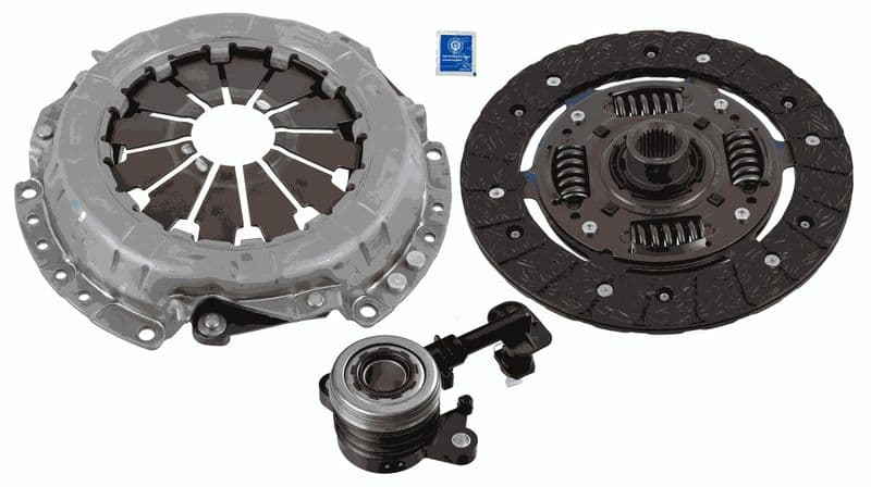 Koppelingskit met hydraulisch lager (215mm) past: DACIA DOKKER, DUSTER, LODGY  NISSAN CUBE, MICRA C+C III, MICRA III, MICRA IV, NOTE, QASHQAI I, SENTRA VII, TIIDA  RENAULT ARKANA I 1.2-2.0 05.05-