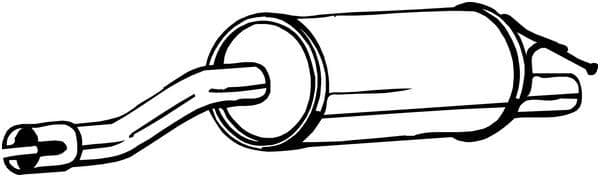 Uitlaatsysteem achterste geluiddemper past: DACIA DUSTER 1.5D 06.10-01.18