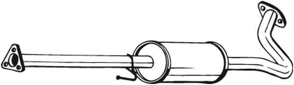 Middendemper uitlaatsysteem past: HONDA HR-V 1.6 03.99-