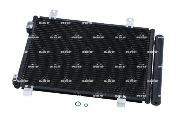 A/C condensator (met droger) past: OPEL AGILA B  SUZUKI SPLASH 1.3D 01.08-