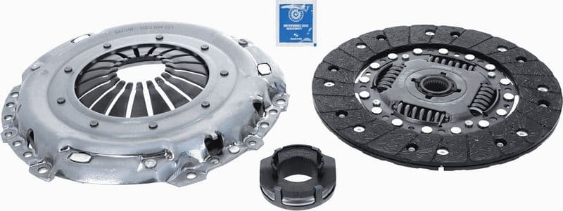 Koppelingskit (228mm) past: SEAT CORDOBA, IBIZA III, IBIZA IV, IBIZA IV SC  SKODA FABIA I, FABIA II, OCTAVIA I, ROOMSTER  VW CORRADO, GOLF III, PASSAT B3/B4, POLO IV 1.9D/2.8/2.9 06.91-12.10