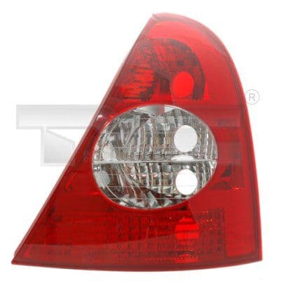 Achterlicht Rechts (kleur indicator wit, kleur van het glas red) past: RENAULT CLIO II Ph I Hatchback 09.98-06.01