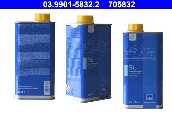 Brake fluid DOT4 (1L) [droog: 260°C, nat: 165°C, viscositeit: 1400mm²/sec.] SAE J1703, ISO/DIN 4925 klasa 4 FMVSS 116 DOT4, - elke 1 jaar SL veranderen
