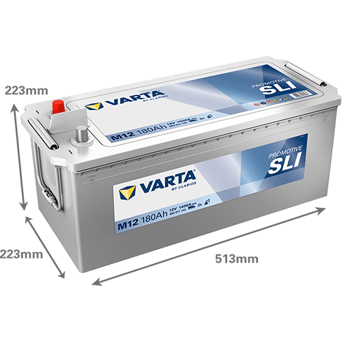 Batterij 12V 180Ah/1400A (EN) PROMOTIVE SLI (L+) 513x223x223 B00 - geen montageflens (Beginnen)