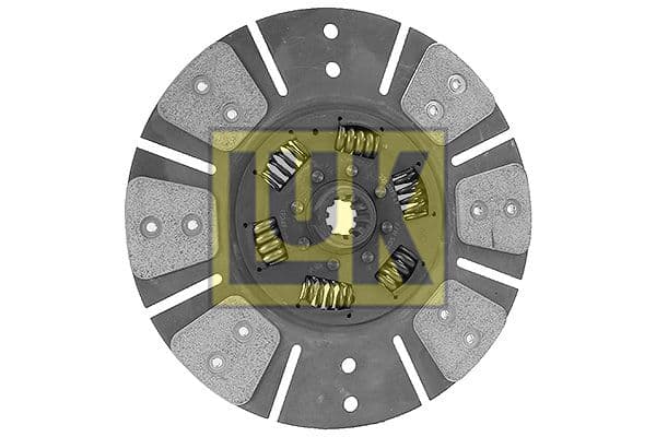 Koppelingsplaat/plaat keramiek (280mm  aantal peddels: 6) past: CASE IH 206, 238 B, 248, 258, 268, 268 B, 276, 278, 278 L, 284 L, 2275, 2276, 2350 A, 2400 A, 384, 385, 395, 3210, 3220, 3230