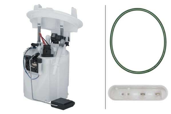 Elektrische brandstofpomp (module) past: MERCEDES 123 (W123), 124 (W124), 190 (W201), C (C204), C T-MODEL (S204), C (W204), E (A207), E (C207), E T-MODEL (S212), E (W212), GLK (X204) 1.6-5.5 04.80-