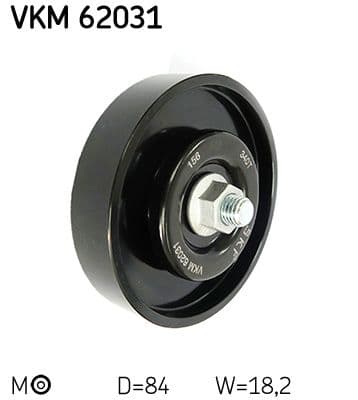 Meervoudige V-snaar spanrol past: NISSAN ALMERA I, MICRA C+C III, MICRA III, NOTE 1.0-1.6 09.95-08.13