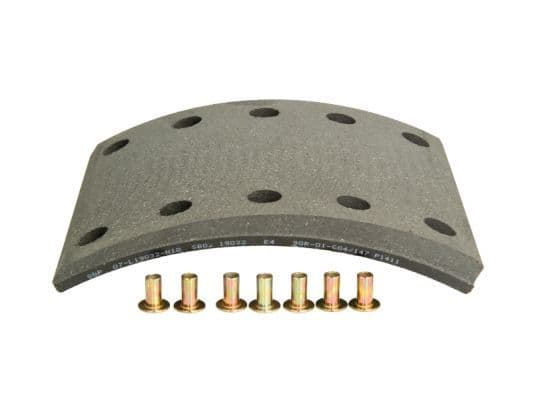Brake shoe lining Achter (420x180. 1-overmaat) past: RVI G, MAGNUM  SAF KRS, RBM, RLBM, RLSM, RSM, RZM, SKRLS, SKRLZ, SKRS, SKRZ, SKZRLZ, WRZM  BPW EH