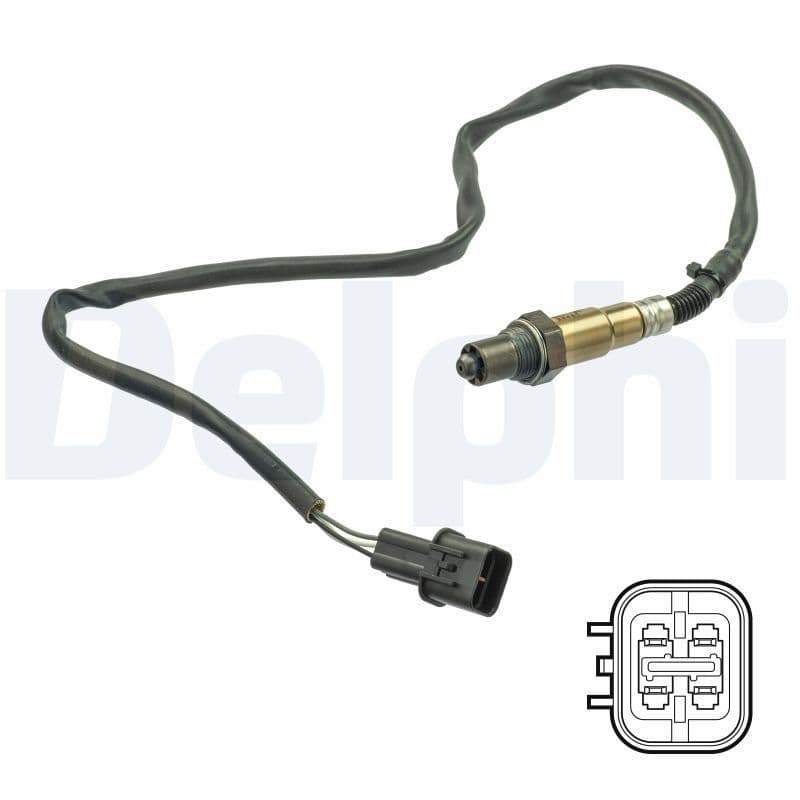 Lambda sonde (400mm) past: HYUNDAI ACCENT IV, CRETA, ELANTRA V, ELANTRA VI, I20 I, I30, IX20, VELOSTER  KIA CARENS III, CEE'D, CERATO II, CERATO III, CERATO KOUP II, PRO CEE'D 1.4-1.6LPG 03.05-