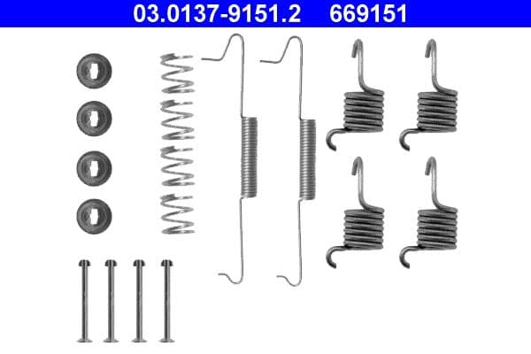 Accessory Kit, brake shoes
