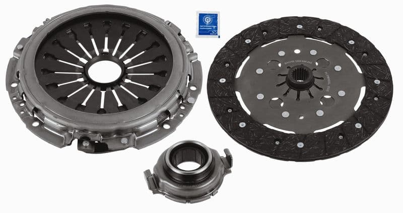 Koppelingskit met lager (235mm) past: ALFA ROMEO 145, 146, 147, 156, 166, GT  FIAT MAREA  LANCIA KAPPA, LYBRA 1.9D-2.4D 08.94-09.10