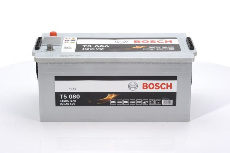 Batterij BOSCH 225Ah/1150A T5 (L+ Standaard terminal) 518x274x242 B00 - geen montageflens (Beginnen)