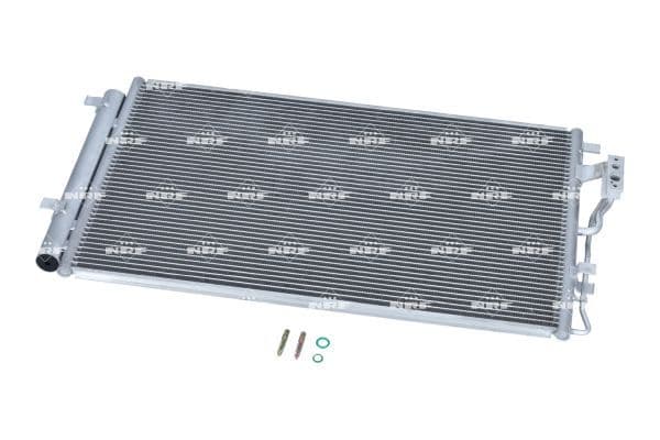 A/C condensator (met droger) past: KIA SORENTO II 2.4/2.4LPG 06.09-12.15